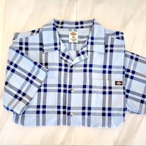Dickies Plaid Button Down Shirt XL